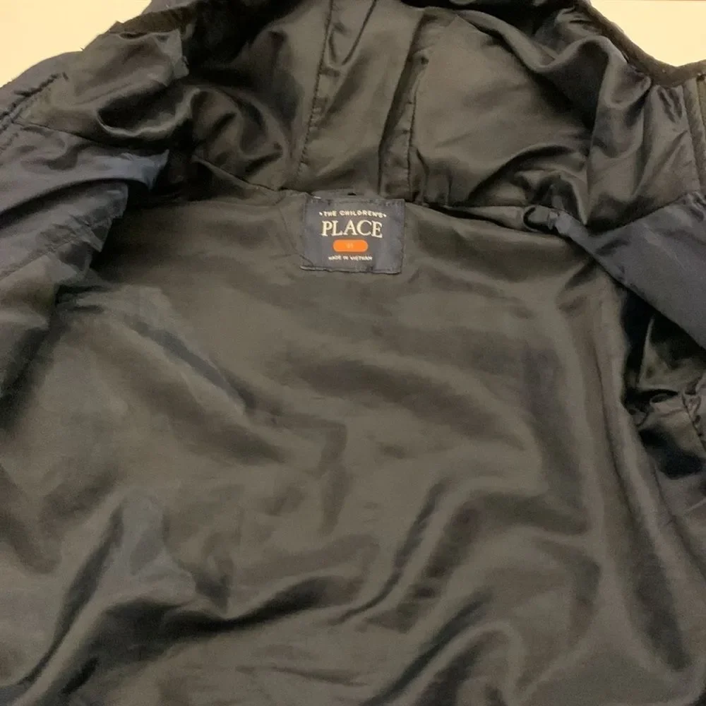 Childrens Place Navy Blue Puffer Jacket with Hood size 4T